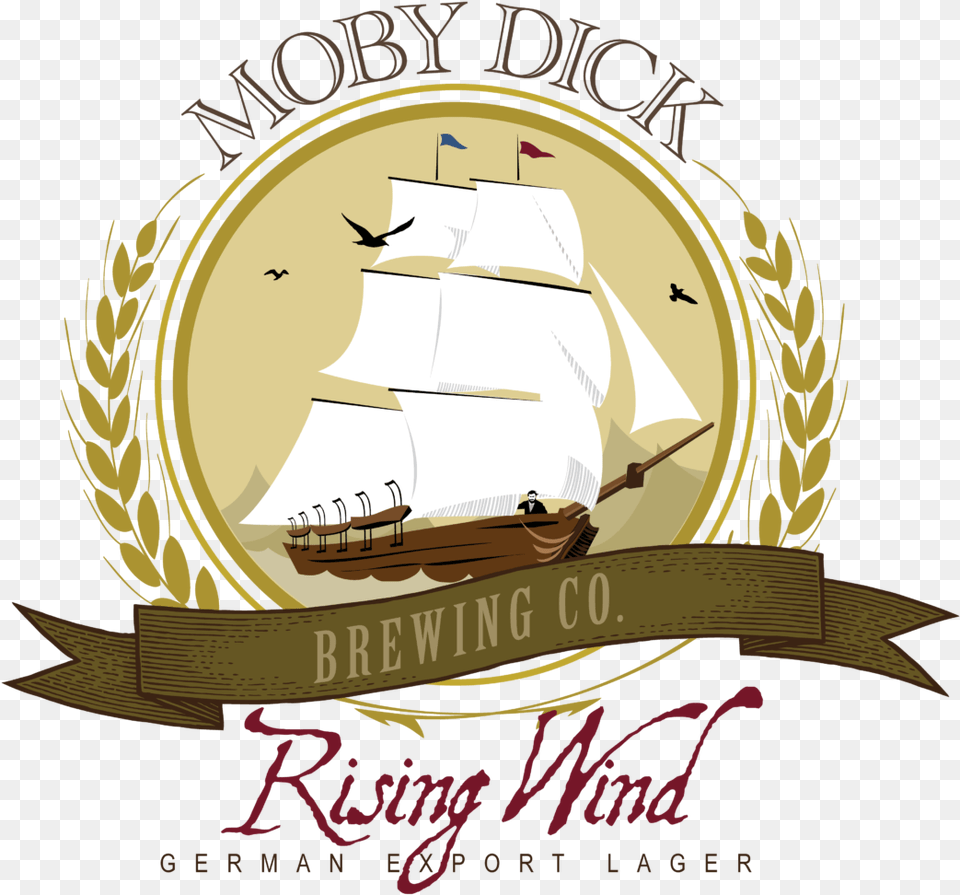 Rising Wind German Export Lager Ishmael Moby Dick Brewing Co, Person, Animal, Bird, Book Free Transparent Png