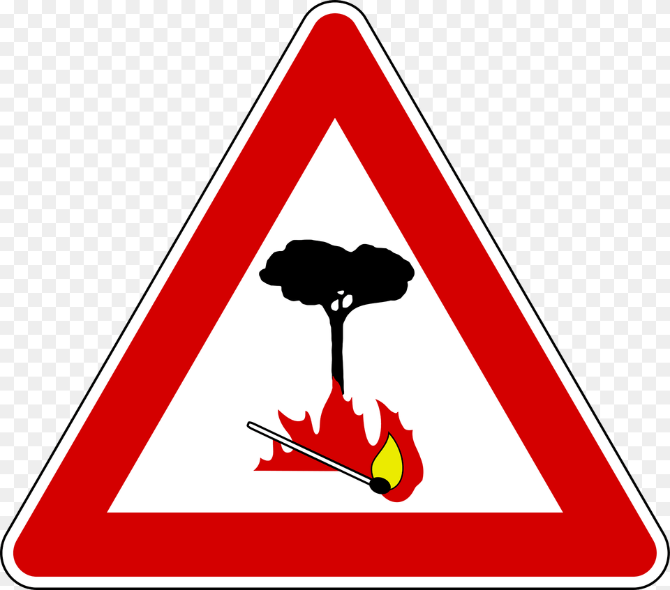 Risk Of Fire Clipart, Sign, Symbol, Road Sign, Dynamite Png