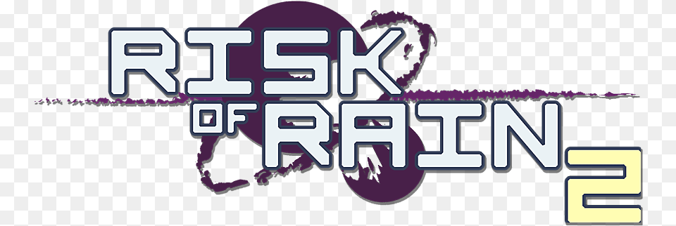 Risk Of Rain 2 Game Risk Of Rain 2 Logo, Purple, Art, Graphics, Text Free Png Download