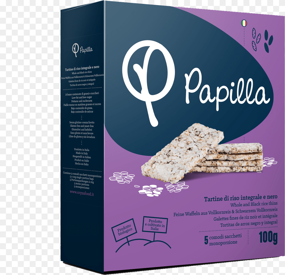 Riso Nero Box Carton, Advertisement, Bread, Cracker, Food Png