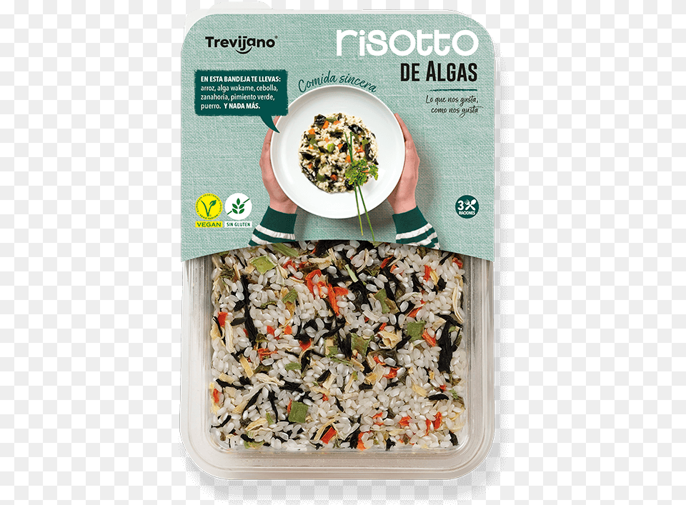 Risotto Algas S Risotto, Food, Lunch, Meal, Person Free Png