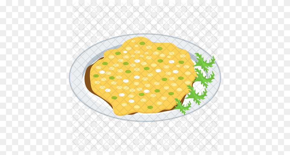 Risotto Milanese Platter Icon Royal Icing, Plate, Bread, Food, Meal Free Png Download