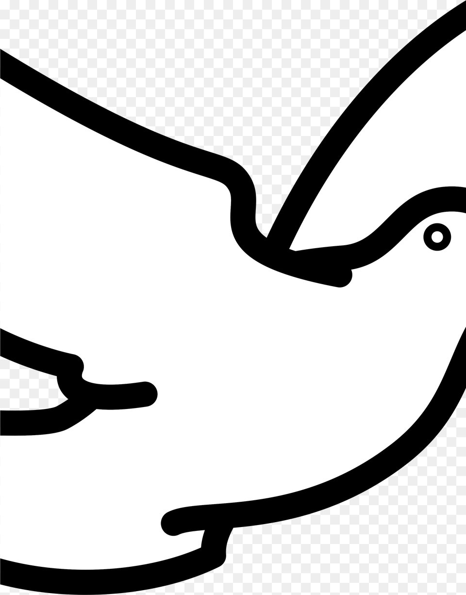 Risto Pekkala Dove Flying Clipart Outline Of Bird Flying, Stencil, Silhouette, Animal, Fish Png