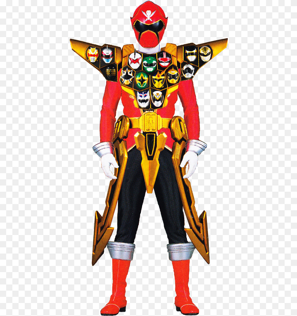 Risultati Immagini Per Gokai Red Gold Mode Red Pirate Power Ranger, Adult, Female, Person, Woman Free Png Download