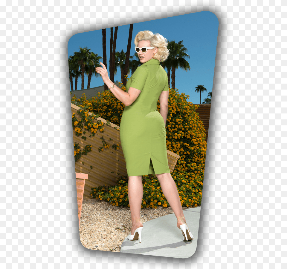 Rita Rae Dress Green Vacation, Woman, High Heel, Shoe, Formal Wear Png Image