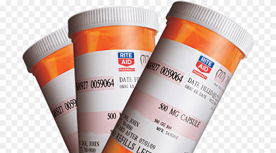 Rite Aid Prescription Bottle, Can, Tin, Medication Free Transparent Png
