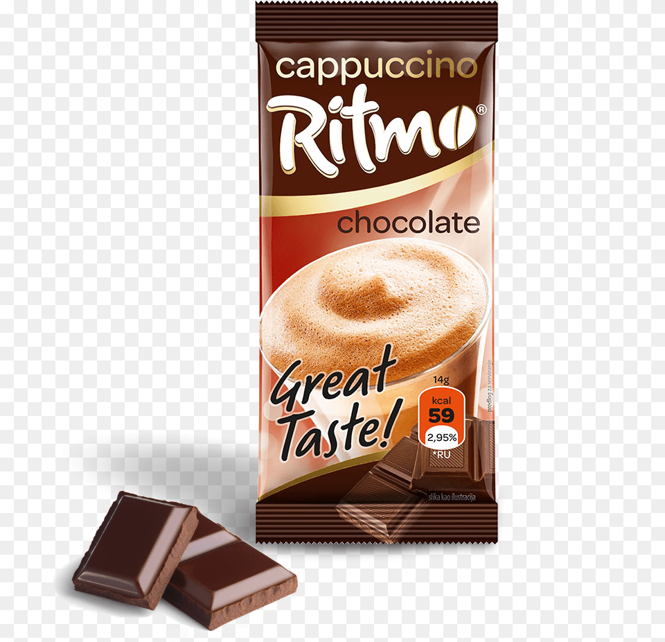 Ritmo Cappuccino Chocolate Cappuccino, Cup, Cocoa, Food, Dessert Free Transparent Png