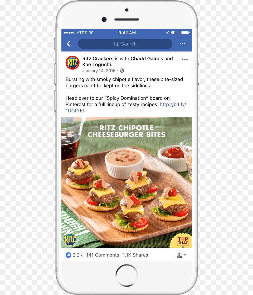 Ritz Game Day Social Mocks Cheeseburger, Meal, Food, Lunch, Ketchup Free Png