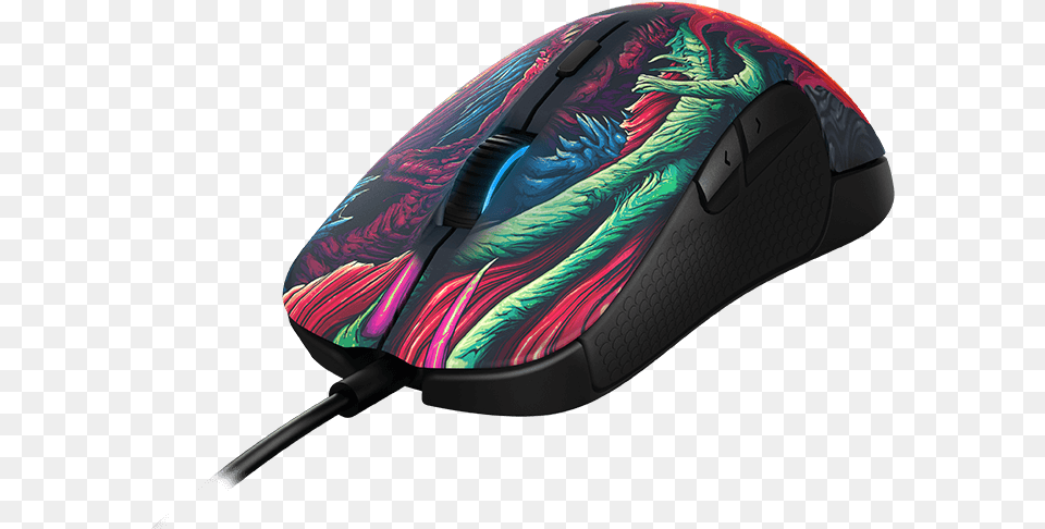 Rival 300 Cs Steelseries Rival 300 Cs Go Hyperbeast Edition, Computer Hardware, Electronics, Hardware, Mouse Free Transparent Png