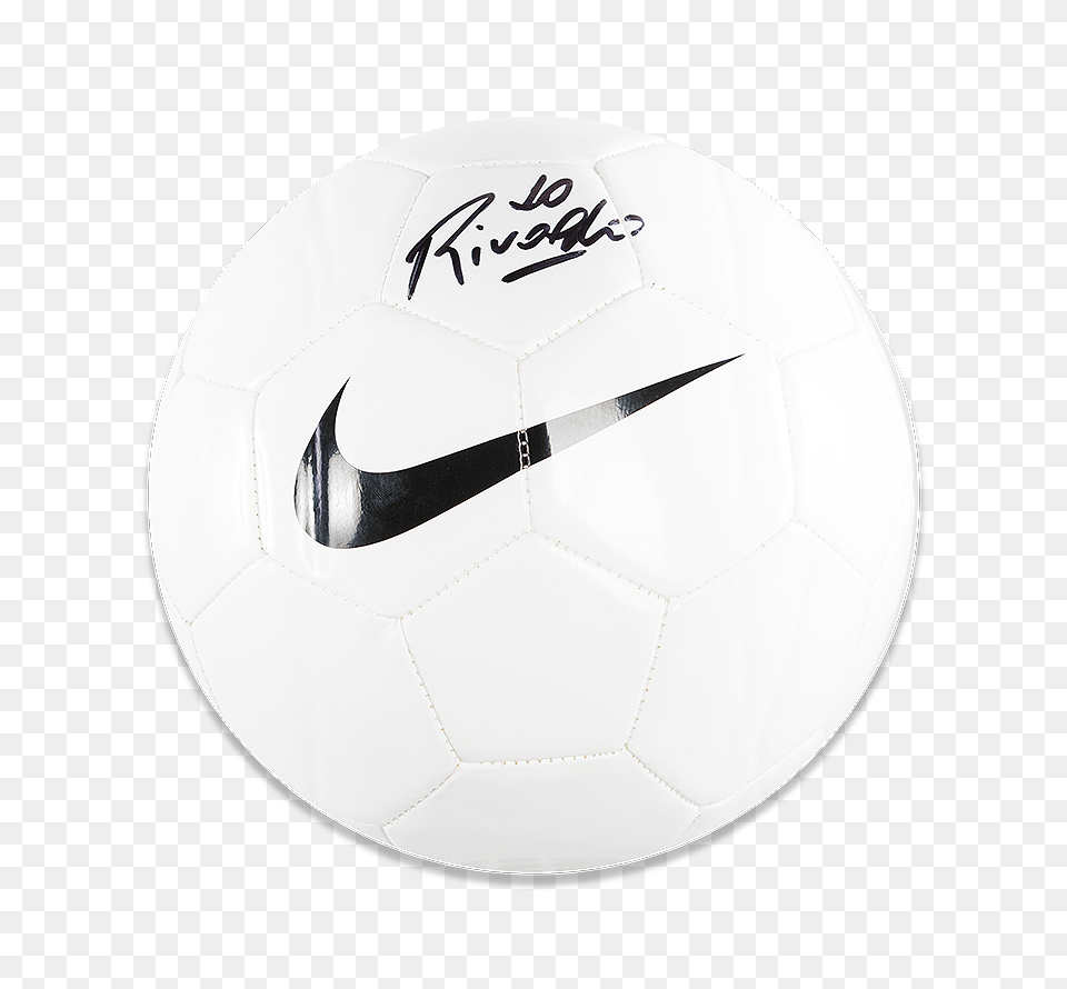 Rivaldo Signed White Nike Ball Soccer Ball, Football, Soccer Ball, Sport Free Png