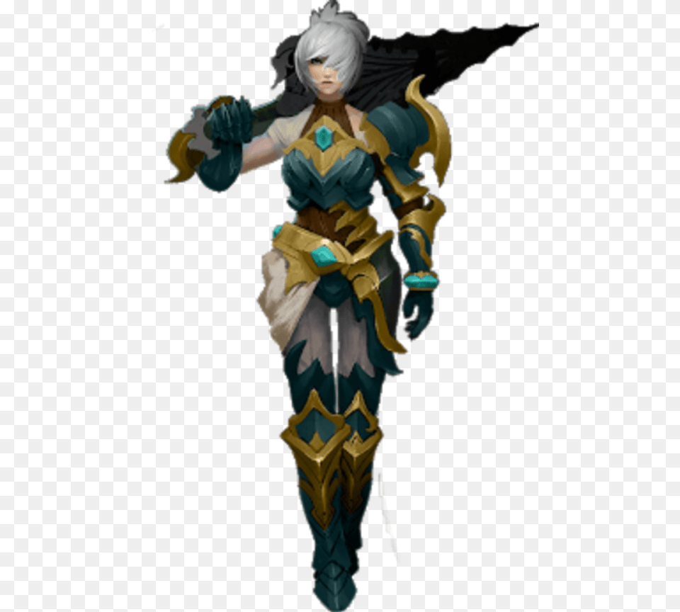 Riven Raven Rivenlol Lol Leagueoflegends Rivenskins Illustration, Clothing, Costume, Person, Baby Free Png Download