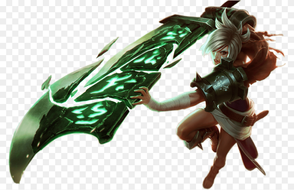 Riven The Exile Render By Hamutaro Kun D6sk9h7 League Of Legends Riven, Baby, Person, Face, Head Free Png Download