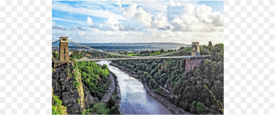 River, Bridge, Suspension Bridge, Outdoors Free Png