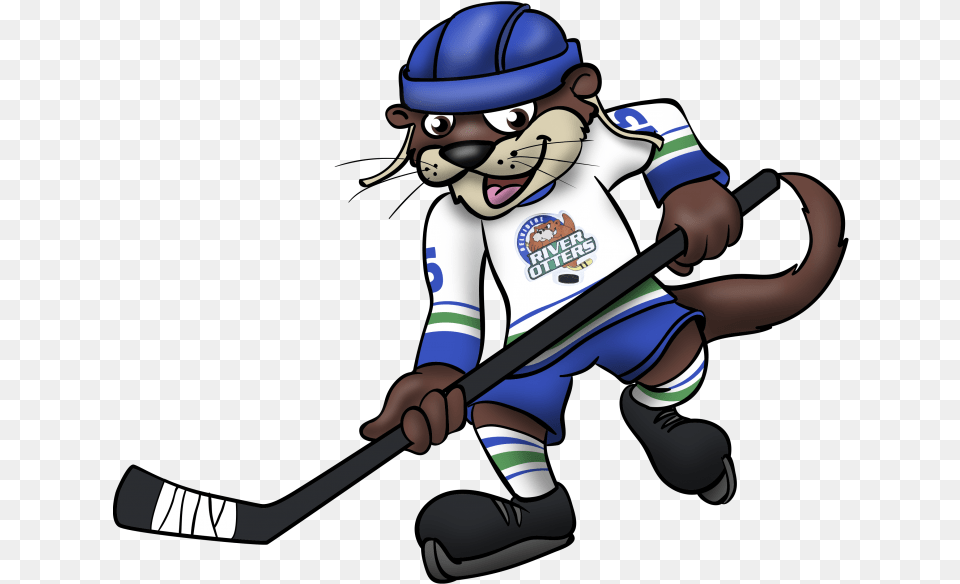 River Otters Training Camp Will Feature Off Ice Drills Otter Playing Hockey, People, Person, Baby, Ice Hockey Free Transparent Png
