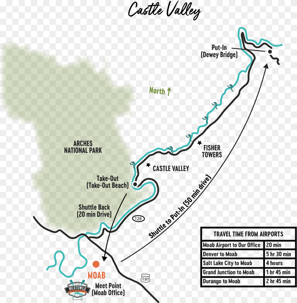 River Rafting Map Of Castle Valley On Colorado River Map, Plant, Plot, Tree, Outdoors Free Transparent Png