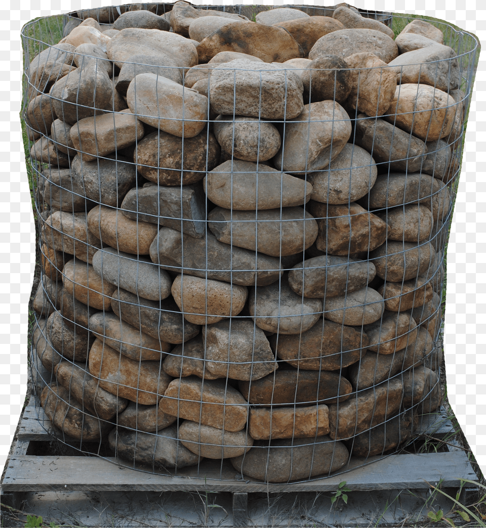 River Rounds Medium Stone Wall Free Png