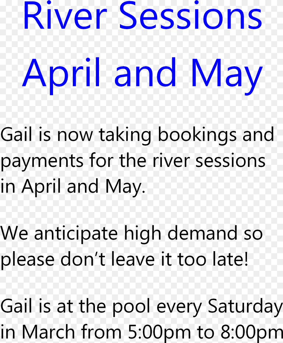 River Sessions April May Segoe Wp, Text Free Png Download