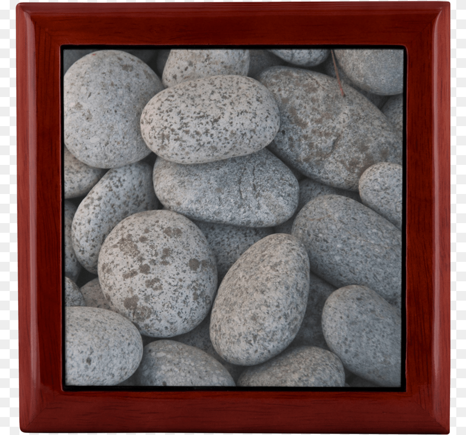 River Stones Ceramic Tile Wood Jewelry Box Rock, Pebble, Egg, Food Png Image