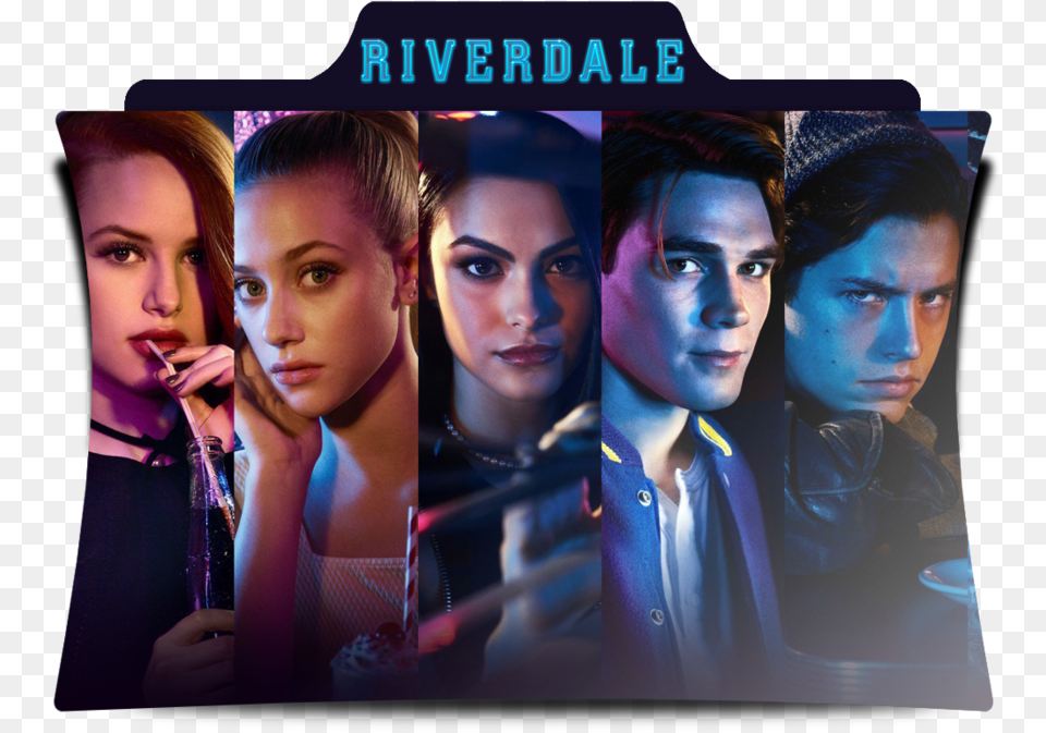 Riverdale Cast Aesthetic Sticker Tumblr Cherylblossom Srie Riverdale, Woman, Adult, Teen, Person Free Png