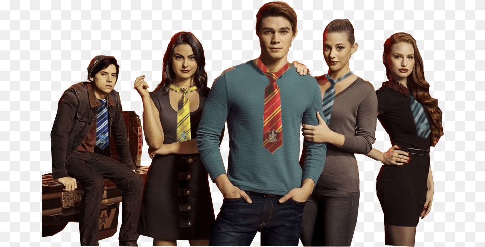 Riverdale Characters Hogwarts Houses, Accessories, Tie, Person, Jacket Free Png