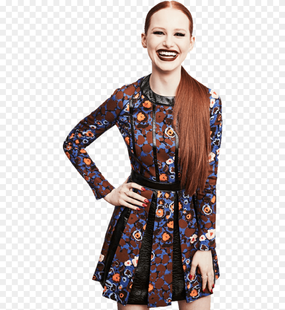 Riverdale Madelaine Petsch And Cheryl Blossom Image Rose Gold Jewelry On Redheads, Adult, Sleeve, Person, Long Sleeve Free Png
