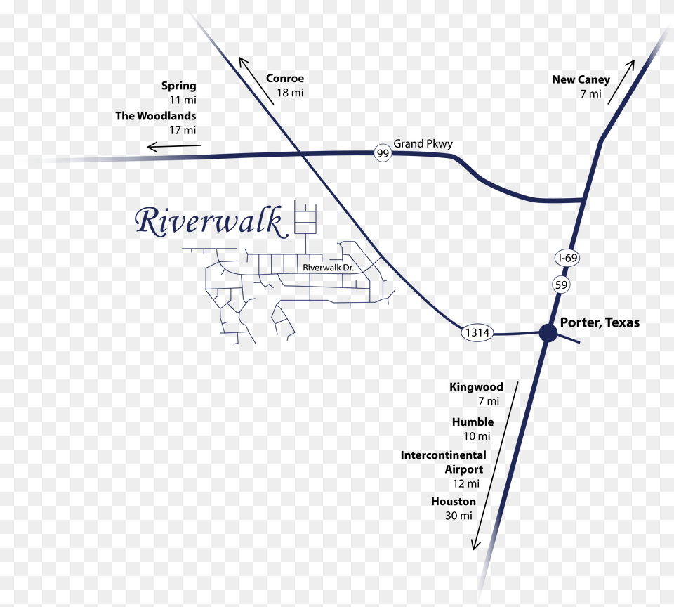Riverwalk Poa Map Riverwalk Map Porter Texas, Chart, Diagram, Plan, Plot Free Png Download