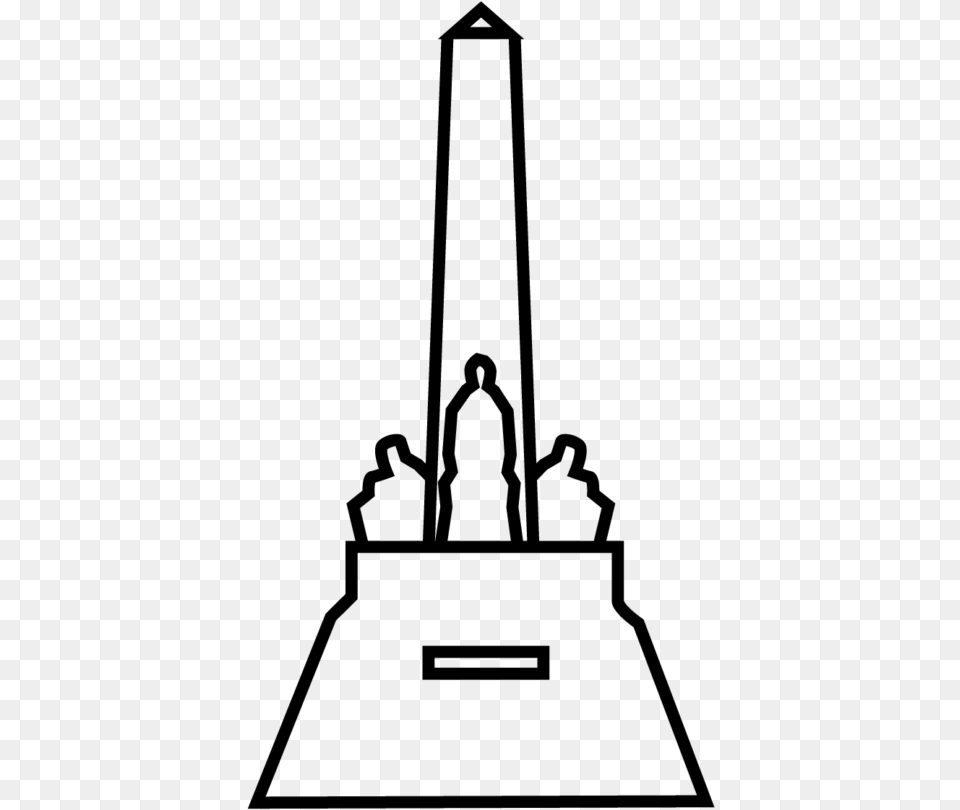 Rizal Park Icon, Gray Png Image