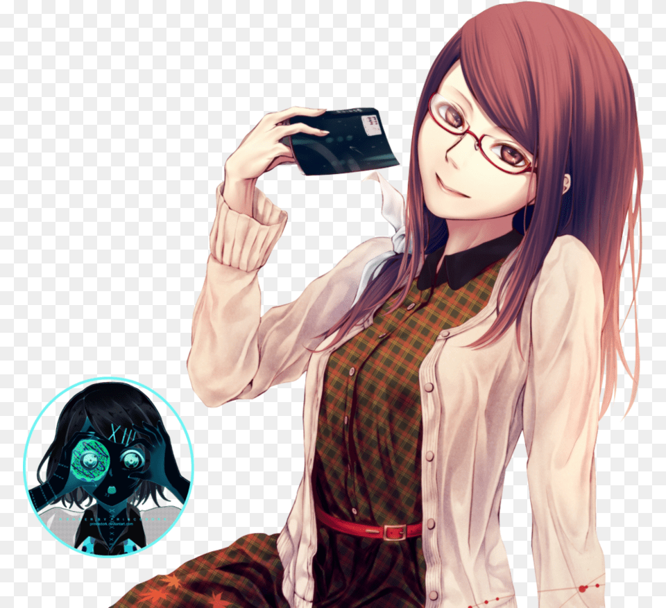 Rize Tokyo Ghoul Render, Book, Comics, Publication, Adult Free Png Download
