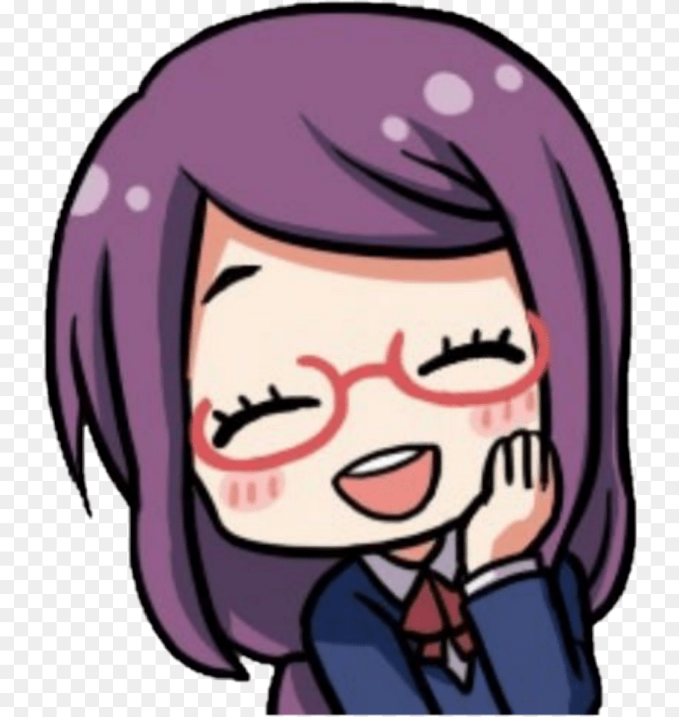 Rizekamishiro Tokyoghoul Sticker Chibi Rize Tokyo Ghoul Kawaii, Book, Comics, Publication, Baby Png Image