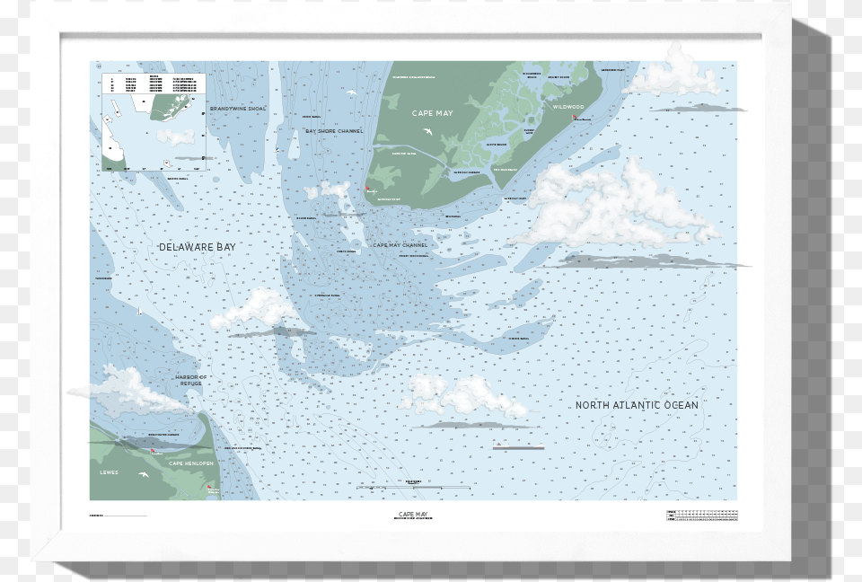 Rkr Cape May Nautical Map Boathouse Collection, Chart, Plot, Nature, Water Png