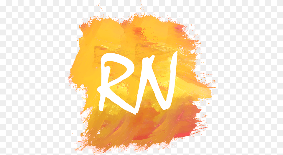 Rn Watercolor Logo Design T Birds, Art, Fire, Flame, Bonfire Png