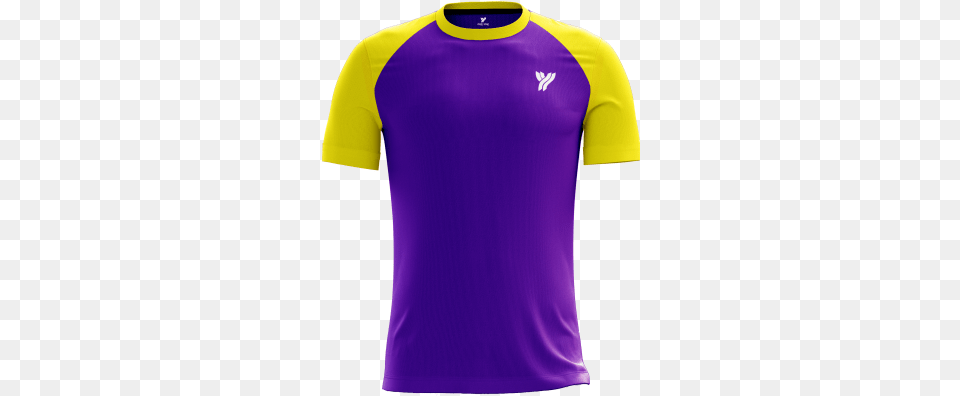 Rneck T Shirt Mr053 Purple And Yellow T Shirt, Clothing, T-shirt, Jersey Free Transparent Png