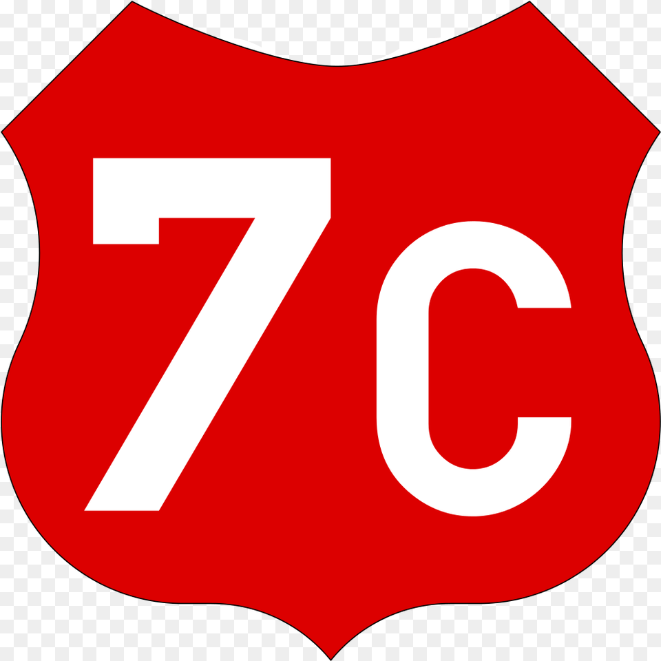 Ro Roadsign 7c 7d Sign, Symbol, Number, Text Free Png Download