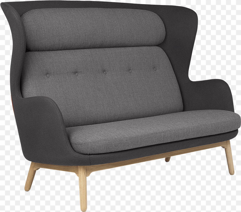 Ro Sofa Wooden Legs Couch, Chair, Furniture, Armchair Free Png Download