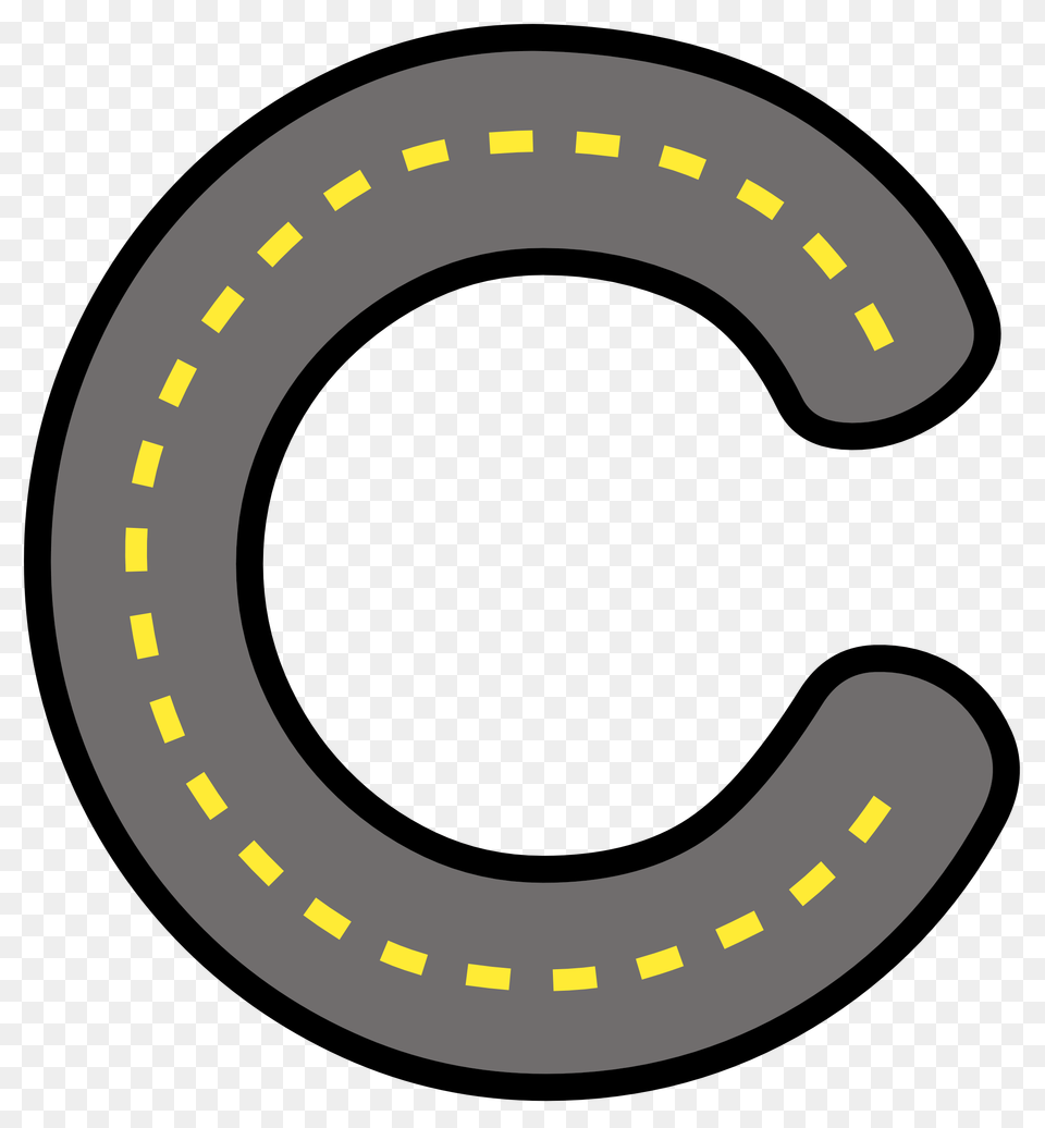 Road Alphabet Clip Art, Horseshoe, Disk Free Png