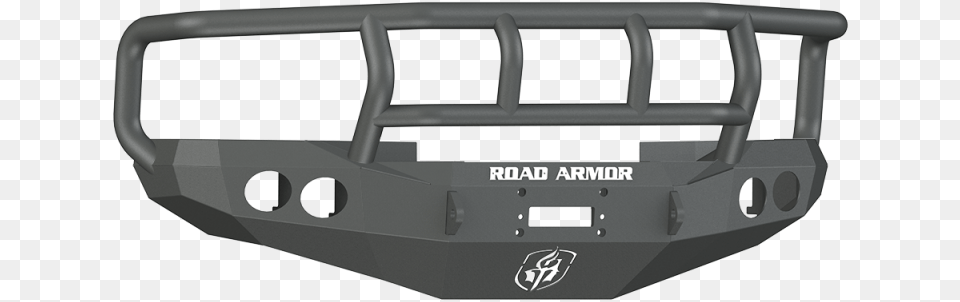 Road Armor Front Stealth Winch Bumper With Round Dodge 96 Ram Push Bar, Vehicle, Transportation, Helmet, Car Png Image