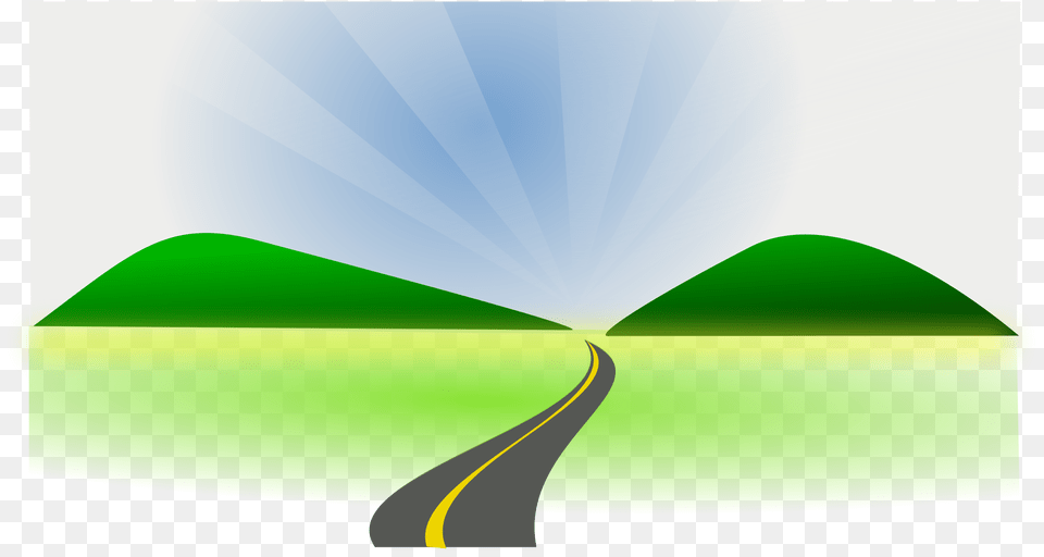 Road Clip Art Powerpoint Ppt Clipart Images, Graphics, Green, Nature, Outdoors Png Image