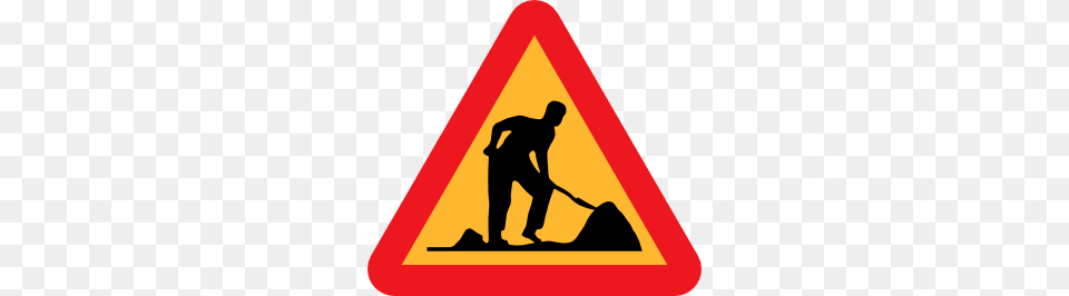 Road Clipart Road Construction, Sign, Symbol, Adult, Male Free Png Download