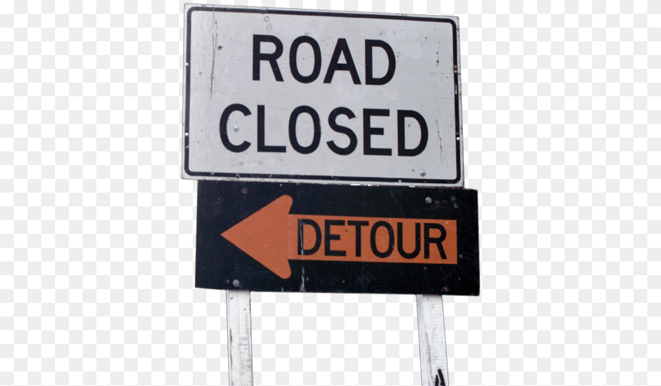 Road Closed Sign, Symbol, Road Sign Free Png