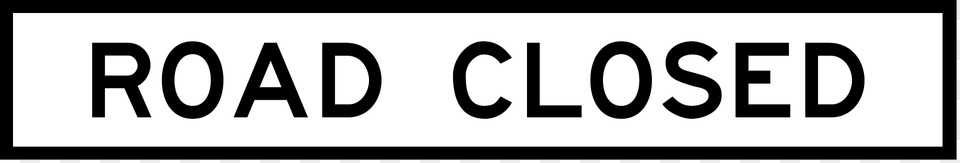 Road Closed Sign In Australia Clipart, Text, Logo Png Image