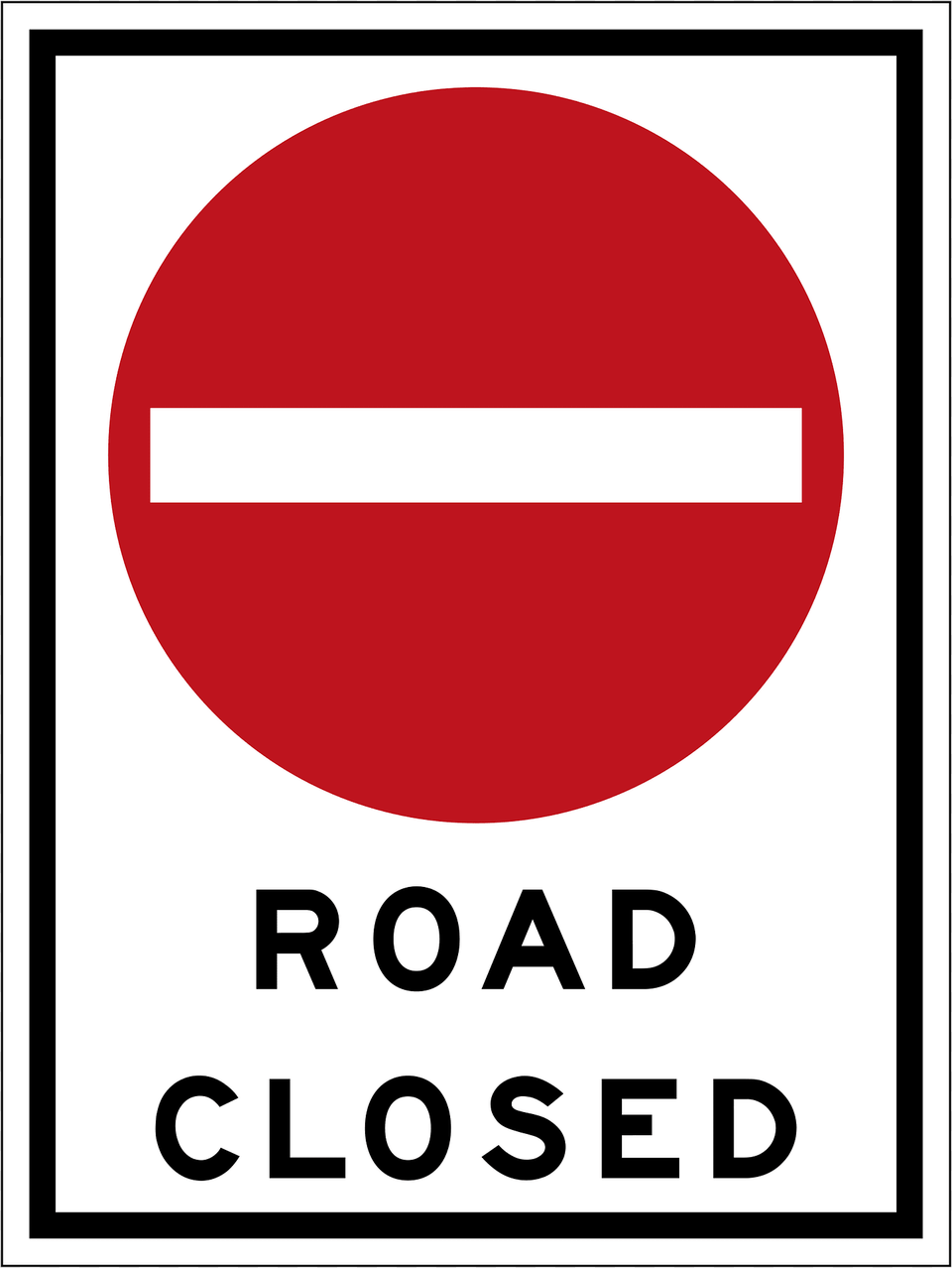 Road Closed Sign In Ontario Clipart, Symbol, Road Sign Free Transparent Png