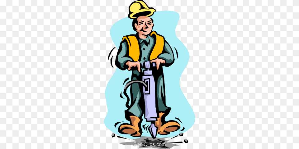 Road Construction Worker Royalty Vector Clip Art Illustration, Person, Adult, Male, Man Free Png Download