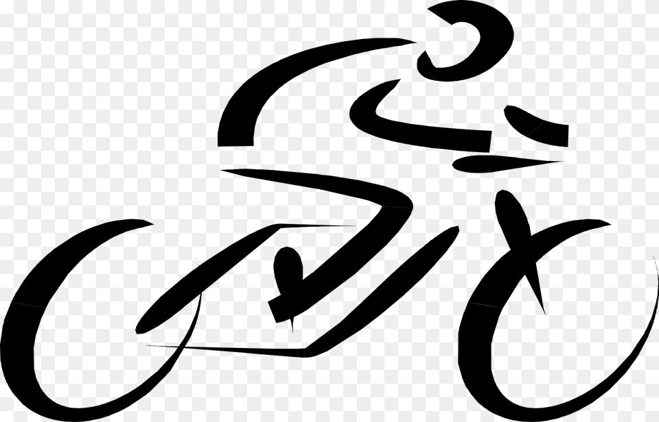 Road Cycling Clipart, Gray Png