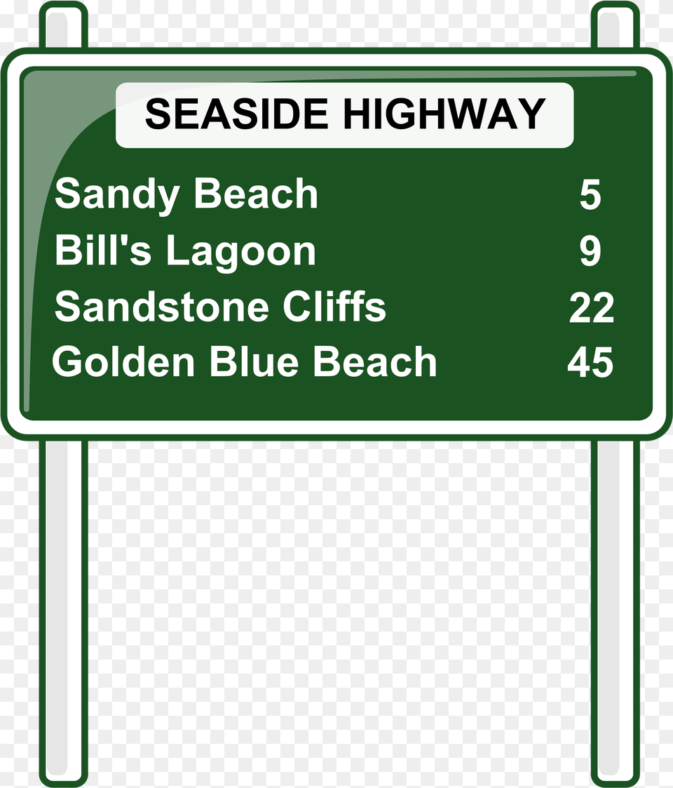 Road Distances Sign Clip Arts Highway Sign Clip Art, Symbol, Road Sign, Text, Bus Stop Free Png Download