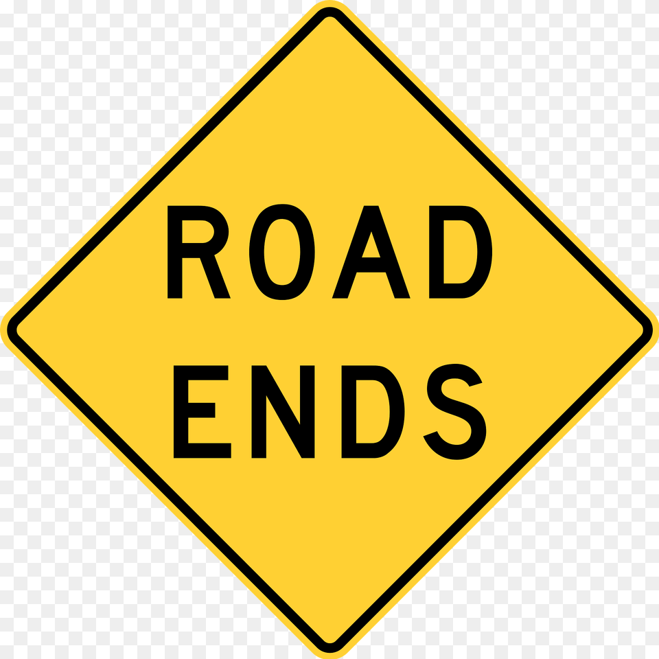 Road Ends Michigan Missouri And Texas Clipart, Road Sign, Sign, Symbol Free Png Download