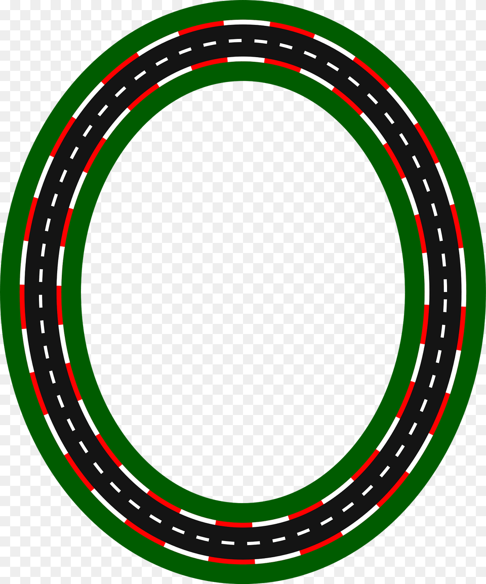 Road Frame2 Clipart, Oval Png Image