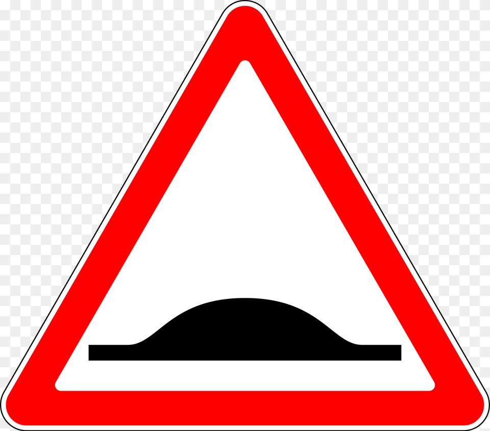 Road Hump Ahead Sign In Russia Clipart, Symbol, Road Sign, Triangle Free Transparent Png