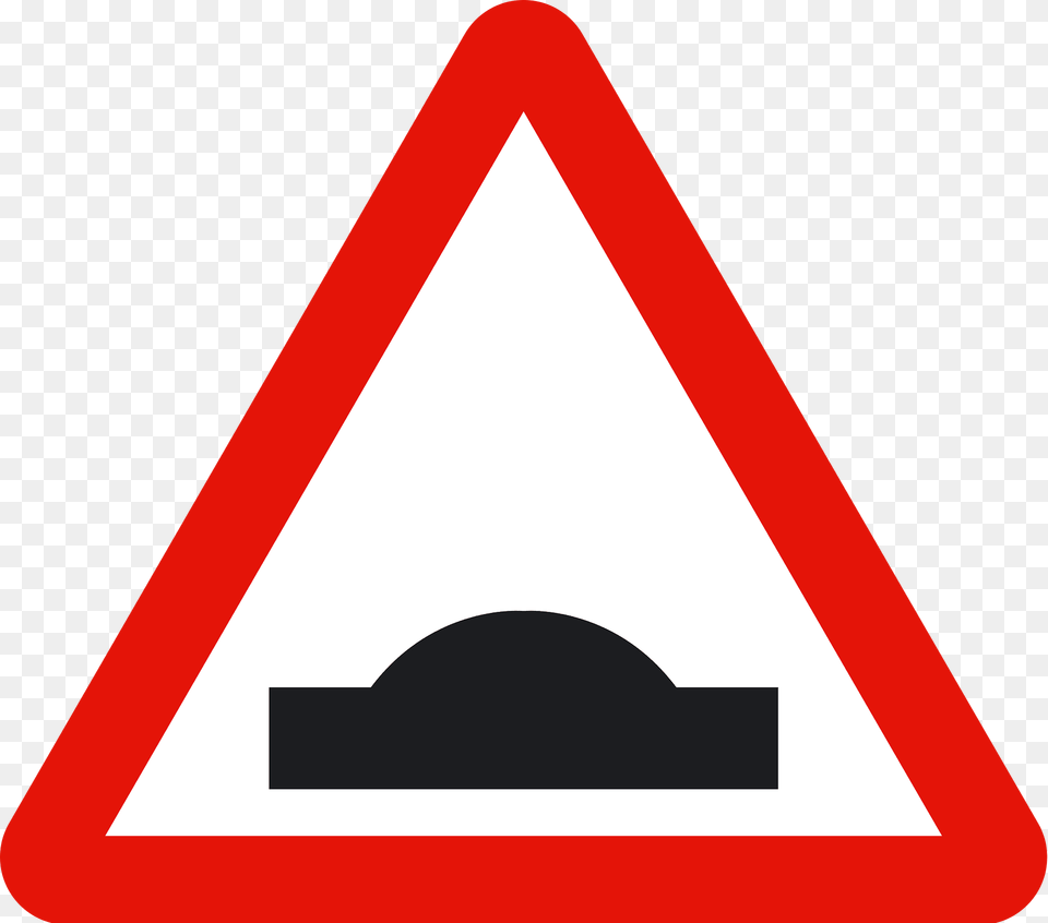 Road Hump Ahead Sign In Spain Clipart, Symbol, Road Sign Png Image