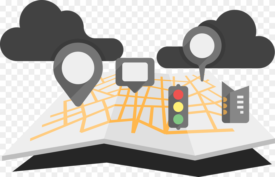 Road Map Infographic World Map Traffic Map, Light, Traffic Light, Bulldozer, Machine Png