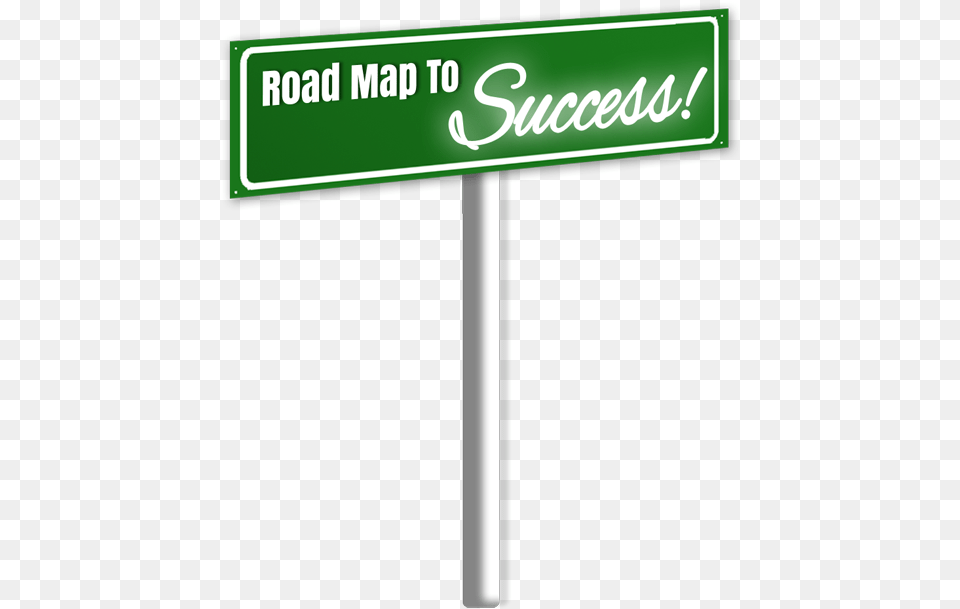 Road Map To With Road To Success, Sign, Symbol, Road Sign Free Transparent Png